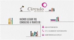 Desktop Screenshot of circulodelectores.com.co