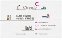 Tablet Screenshot of circulodelectores.com.co